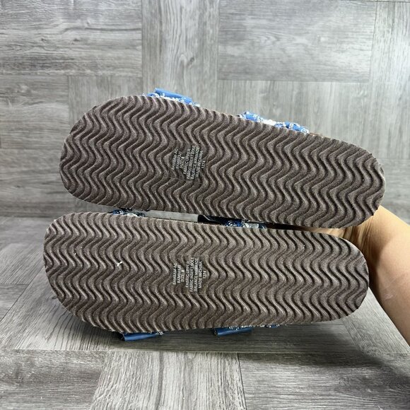 Madden Girl Women's size 8 Bambam AC Denim Blue Double Strap Sandals - Picture 7 of 9